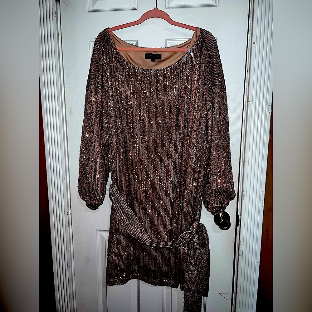 Gorgeous rose gold dress!!
